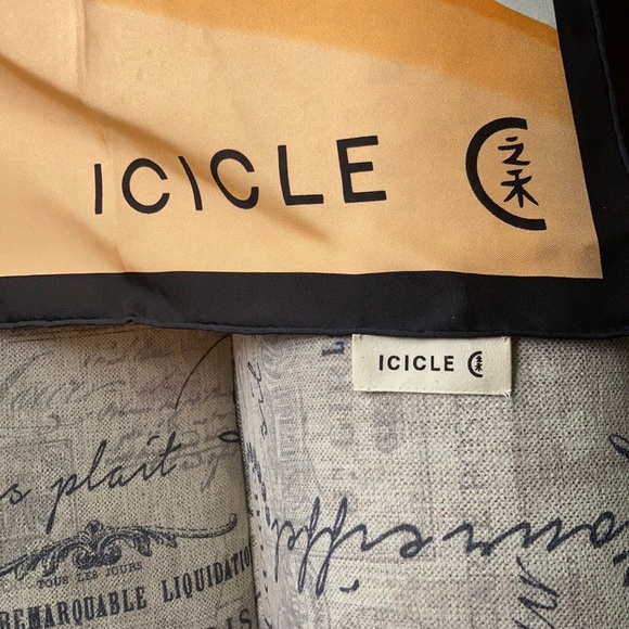 Icicle silk scarf - Picture 5 of 8